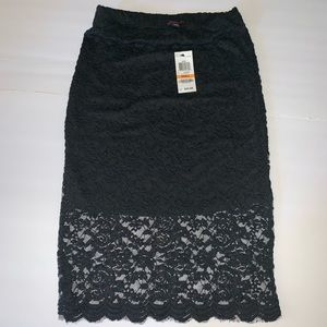 Material girl women lace pencil skirt